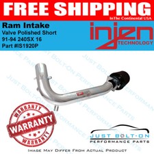 Injen for 91-94 240SX 16 Valve Polished Short Ram Intake IS1920P picture