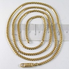 MASSIVE 18K GOLD GOURMETTE CUBAN CURB CHAIN 2.8 MM 24 IN. NECKLACE MADE IN ITALY picture