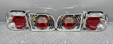 *RARE* Y2K JDM Chrome Euro Taillights for 92-95 Honda Civic 3D Hatchback EG picture