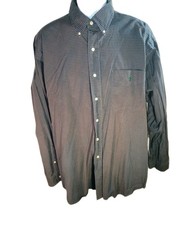 Ralph Lauren Classic Fit Green Gingam Long Sleeve Button Down Mens Size XZ picture