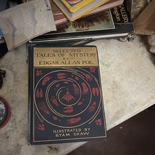 Edgar Allan Poe Selected Tales of Mystery 1909 HC Illustrated Signed picture