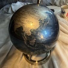 Unique Gorgeous Vicksburg world globe with Chrome Tripod picture