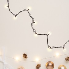 Northlight 10 Count Clear Mini Christmas Light Set, Brown Wire picture