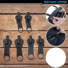 6pcs Universal Instant Fix Zipper Repair Kit Replacement Zip Slider Teeth Rescue picture