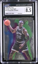 Fleer 1994-95 Flair Center Spotlight Insert Shaquille O'Neal Magic #4 CGC 8.5 picture