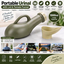Premium Portable Urinal Bottle with Cap for Men Travel Camping Car Toilet picture