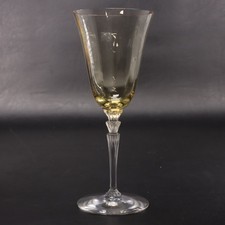 Fostoria Topaz 5099-5299 Optical Crystal Water Goblet 8 1/4
