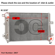 3-Row Radiator Fit 2006-10 Chevy Silverado 2500 3500 HD 6.6L V8 Duramax LBZ/LMM picture