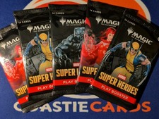 x5 Marvel Super Heroes Play Booster Packs SEALED MTG Magic the Gathering picture