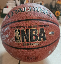 RARE VINTAGE PHI SLAMA JAMA MULTI-SIGNED BASKETBALL – TRISTAR AUTHENTIC COA picture