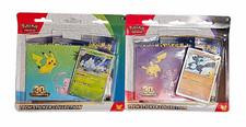 2x Pokemon 30th Celebration Tech Sticker Blister Set Lucario Exeggutor Sealed picture