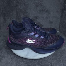 Lacoste Shoes Mens Size 9.5 Purple AGLT23 Ultra MCC Tennis Low Top Sneakers picture