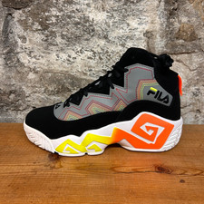 FILA MASHBURN MB STITCH 1BM01097-054 Monument/Black/Shocking Orange Mens New/Box picture
