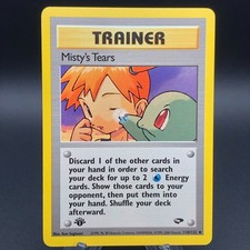 Pokemon Misty's Tears 118/132 - 1st Edition Gym Challenge Trainer NM 2000 WotC picture