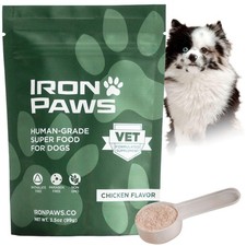 Iron Paws Human-Grade Superfood For Dogs, Premium Greens Powder Supplement Fo... picture
