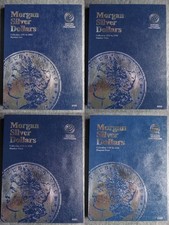 Set of 4 - Whitman Morgan Silver Dollars Coin Folders Number 1-4 1878-1921 Book picture