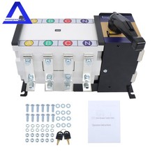 1PC Industrial Automatic Transfer Switch 400A 4P 110/220V Grid to AC Generator picture