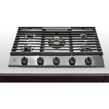 Electrolux 36 inch Gas Cooktop with 5 Sealed Burners - ECCG3668AS picture