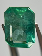 Natural Emerald 1.27 ct Emerald Cut Green Emerald Loose Gemstone 7.98×6.17 EM30 picture