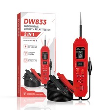 DW833 2-in-1 Automotive Relay Circuit Tester 12V 24V 4/5 Pin LED Digital Display picture