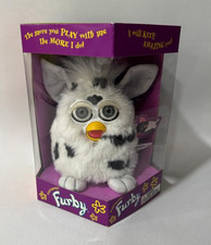 VINTAGE 1998 Furby Dalmatian W/Blue Eyes Model 70-800 NIB picture