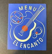 Vintage 1941 El Encanto Restaurant Menu Santa Catalina Island California Rare picture