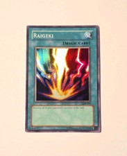 Yugioh Raigeki LOB-053 Super Rare NM picture