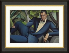 Hand Painted Oil Painting art Tamara de Lempicka Reproduction man On Canvas picture