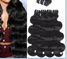 12A Human Hair Bundles 20 22 24 26 Inch Body Wave Brazilian Virgin Hair 100% picture