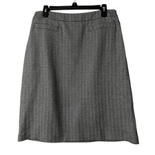 NWT Talbots Size 10 Womens Black White Casual Stretch Skirt picture