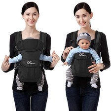 Baby Sling Carrier, 4-in-1 Ergonomic Baby Backpack Carrier, Easily Adjustable Ba picture