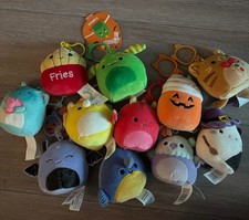 Squishmallow Keychain Lot - 11 Plushes, some with tags picture
