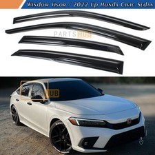 For 2022-2026 Honda Civic Sedan Mugen Style Window Visors Rain Guards Deflectors picture