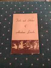 Vintage 1934 Trails And Shrines Of Abraham Lincoln Paperback Book Decatur IL  picture