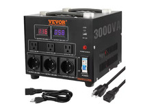 VEVOR 3000W Voltage Converter Transformer 110V/220V Up/Down US/EU Outlet USB Por picture