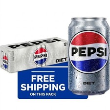 Diet Pepsi Cola Soda Pop  12 fl oz 12 Pack Cans  picture