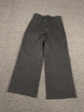 MAEVE Anthropologie Colette Wide Leg Crop Pants High Rise Women’s 27 Black picture