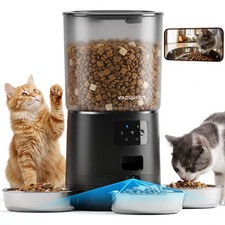 Automatic Cat Feeder with Camera for 3 Cats, 310° Monitoring, 2G/5G WiFi picture