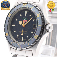 ▶️ [Exc+5] TAG Heuer Professional 972.613 2000 Moondust Navy Dial 34mm Qz Men's picture