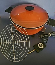 VTG West Bend Country Kettle Non Stick 5qt Electric Cooker w Temp Control TESTED picture