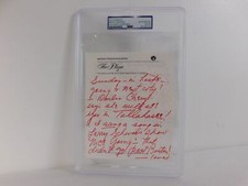 1950s Mary Martin Handwritten Letter on Plaza Hotel 5th Ave Stationary PSA Encap picture