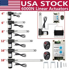 Heavy Duty 6000N 1320lbs Lift 12V Linear Actuator Motor Controller Switch Kit DO picture