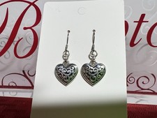 BRIGHTON CONTEMPO HEART EARRINGS*NWOT picture
