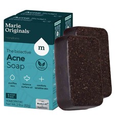 Marie Originals Natural Acne Bar Soap Cleanser Face & Body Treatment (2 Pack) picture