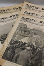 lot of 1898 Harpers Weekly Newspaper - five issues May-July picture