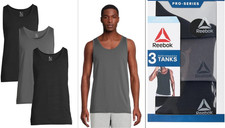 Reebok Performance Tanks Men's. Pro-Series 3 Pack NIB, Size Large picture