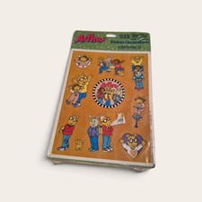 Vintage 2001 Arthur PBS Kids Stickers Hallmark Heartline 4 Sheets Sealed NOS picture