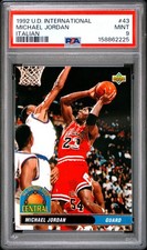 Beautiful 🔥 PSA 9 1992 Michael Jordan 43 Italian Upper Deck International Mint picture