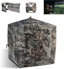 FLISSA Hunting Blind See-Through Fully Opening Door 270° Ground Tents 2-3 Person picture
