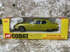 Corgi Toys 284 green CITROEN SM whizzwheels w BOX check my other items LOOK picture